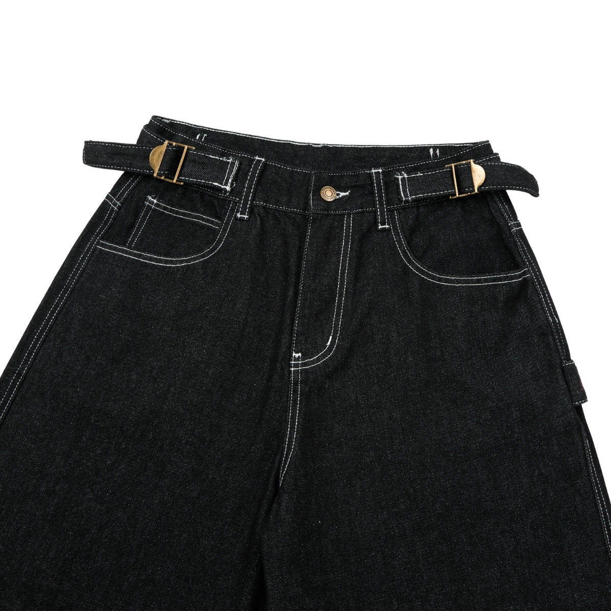 Bermudas con lavado vintage y salpicaduras de tinta