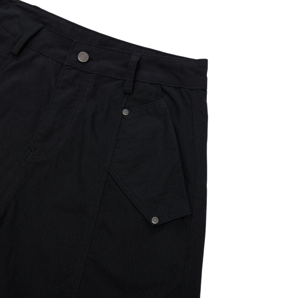 Rivet Detail Baggy Bermuda Cargo Streetwear Denim Pants Shorts
