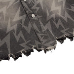 Loose Lighting Pattern Hip-hop Designer Denim Jacket