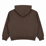 Boxy Cropped 340G Thermal Fleece Zip Hoodie