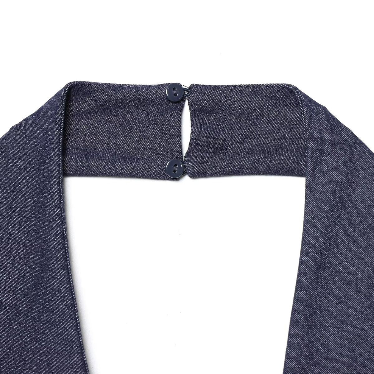 Falda vaquera con bordado de perlas y lavado vintage