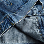 Men's Heavy Washed Vintage Loose Large Size Denim Jacket