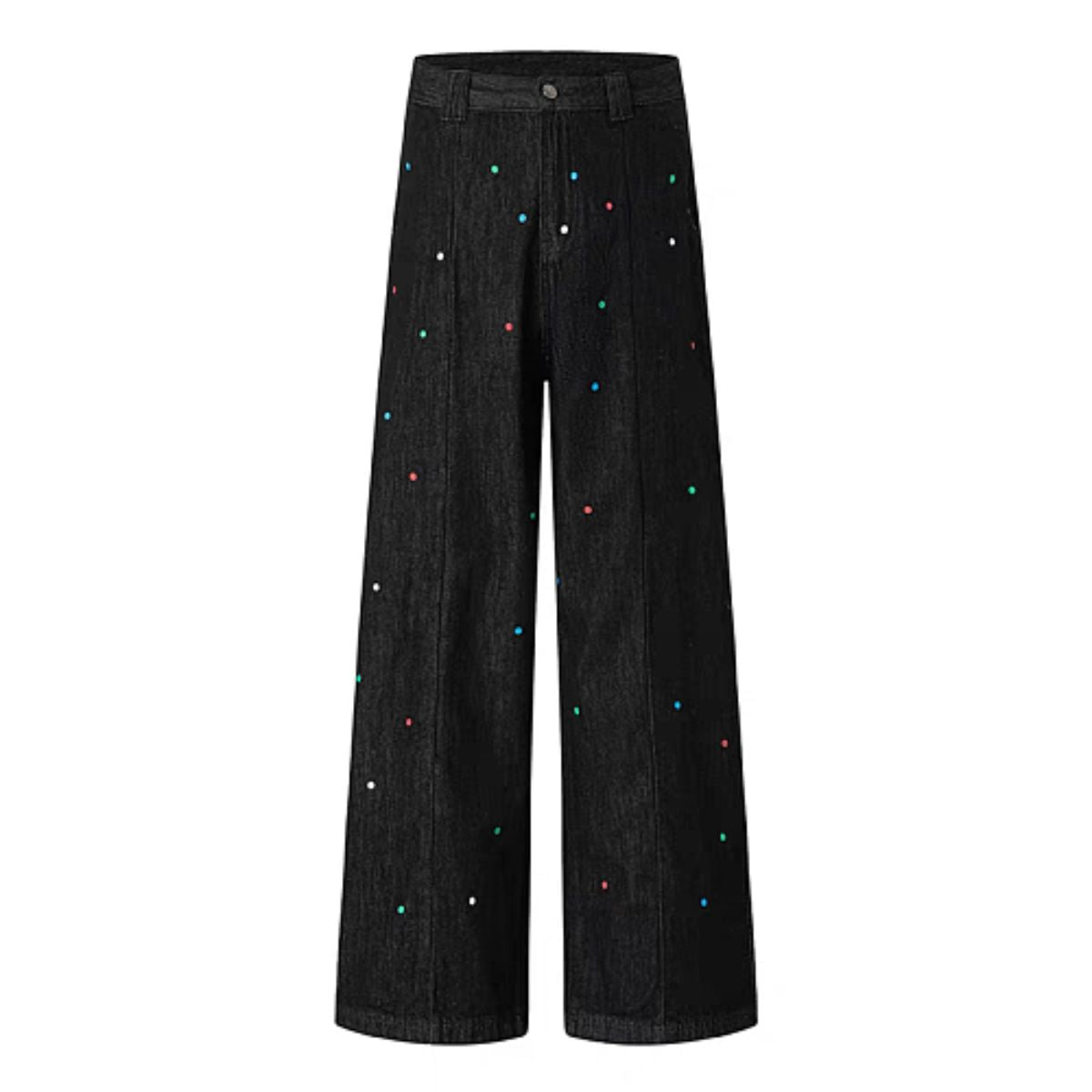 Vintage Rhinestone Straight Leg Jeans