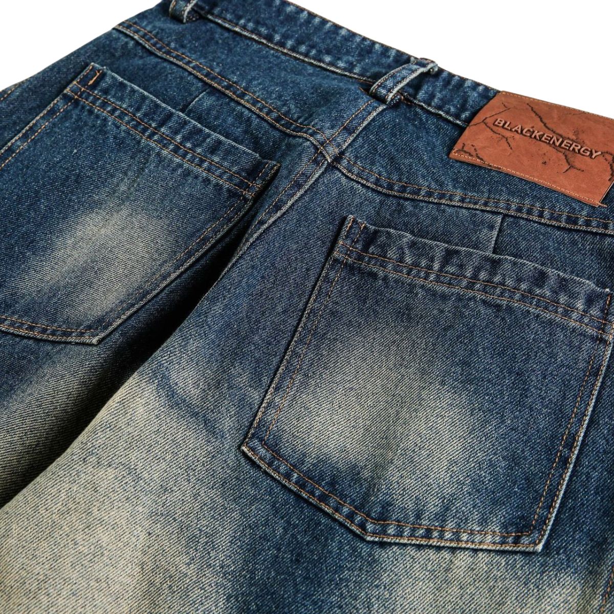 Smoke Rise Ombre Washed Faded Barrel Leg Jeans