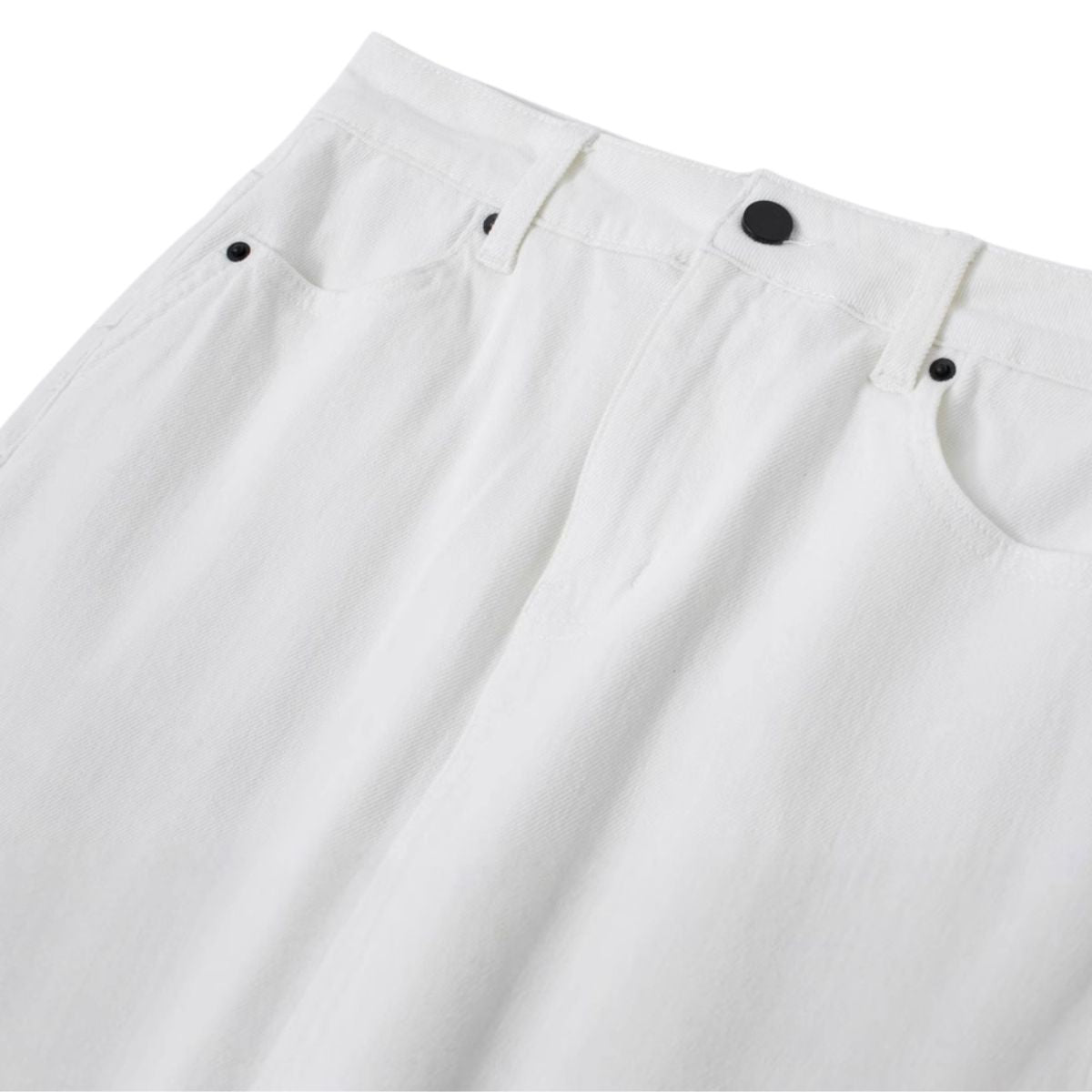 Women's White Denim Mini Skirt