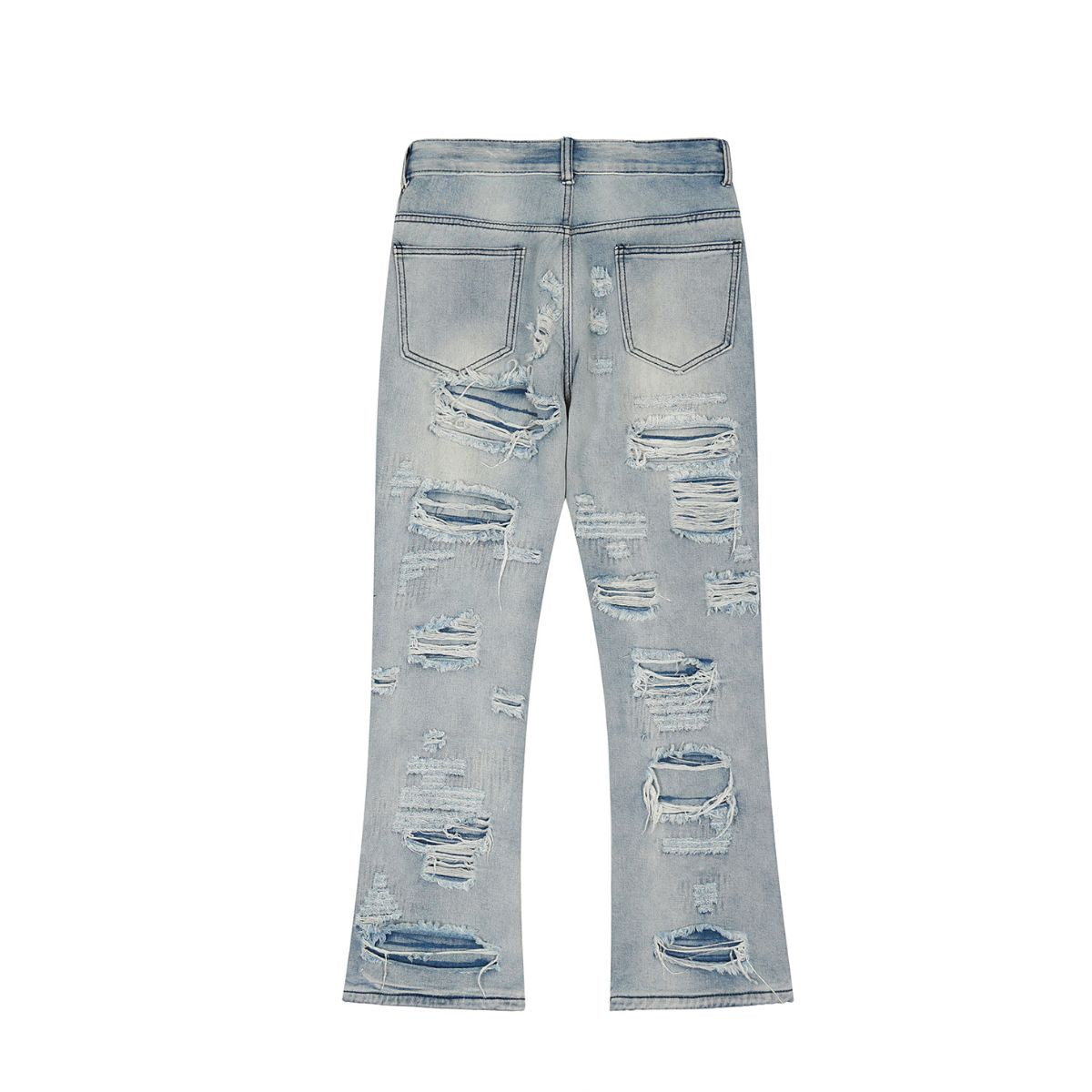 Smoke Rise Repaired & Distressed Bootcut Jeans