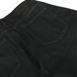 Men's Distressed Washed Denim Curved Pants Loose Wide Leg Street