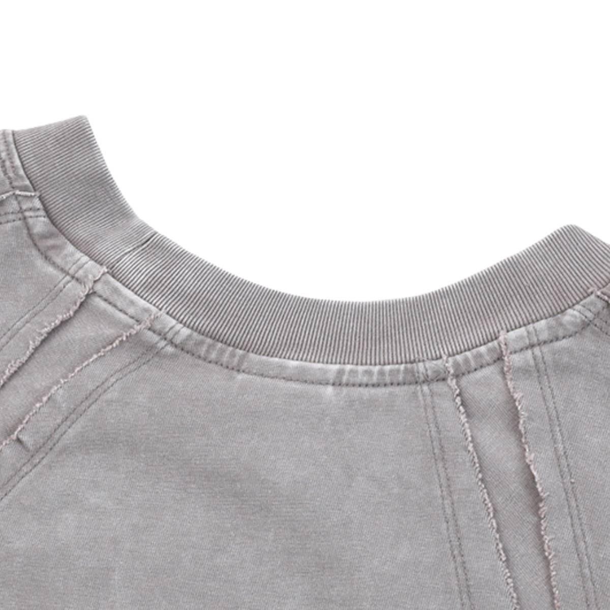Camiseta sin mangas descolorida de 8 oz