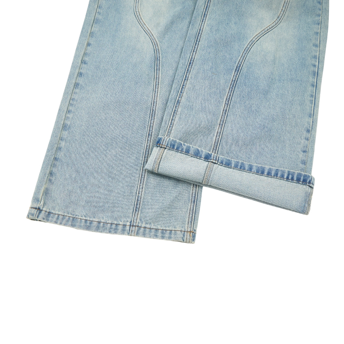 Streetwear Relaxed Straight-Leg Workwear Jeans