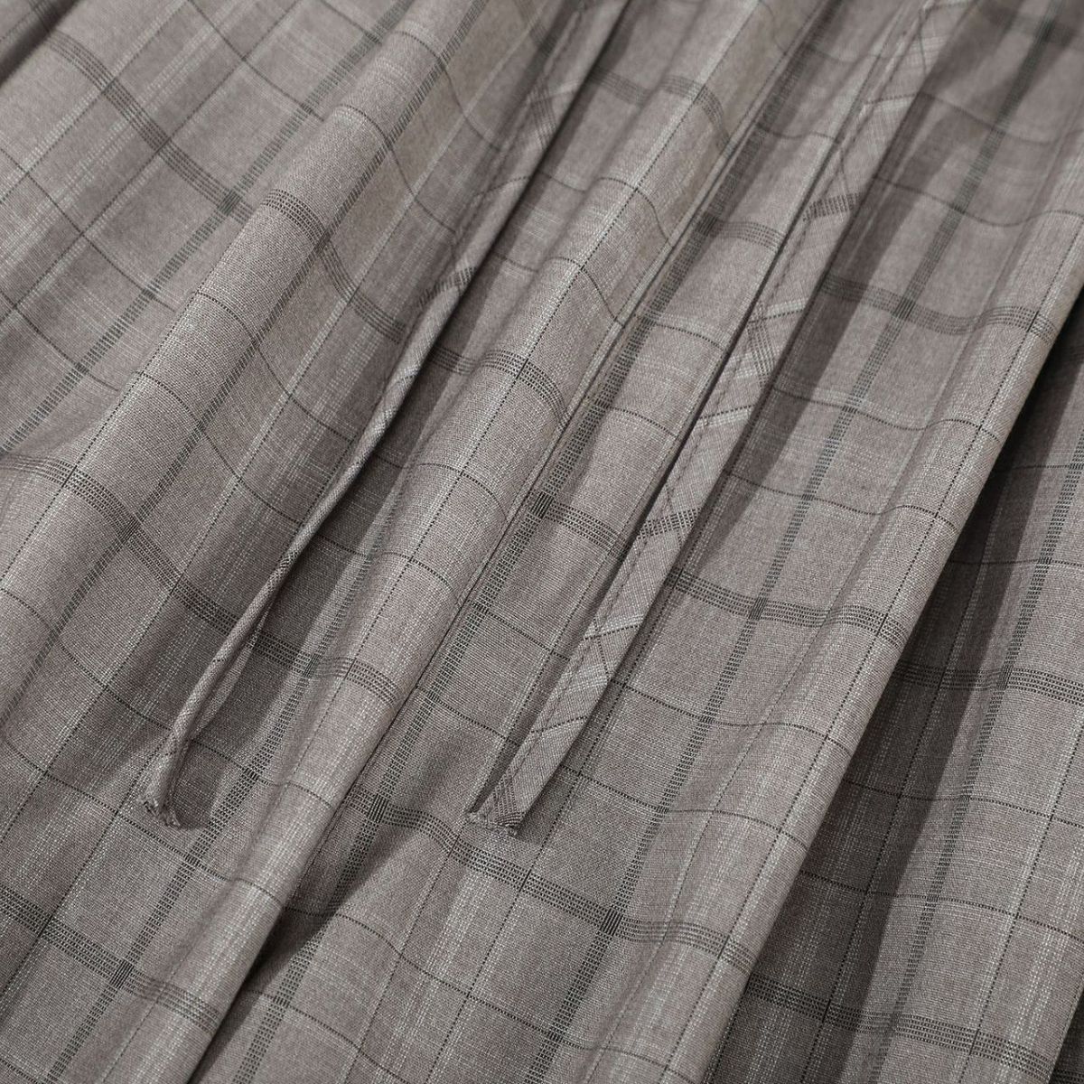 Vintage Plaid Wide Leg Drape Trousers