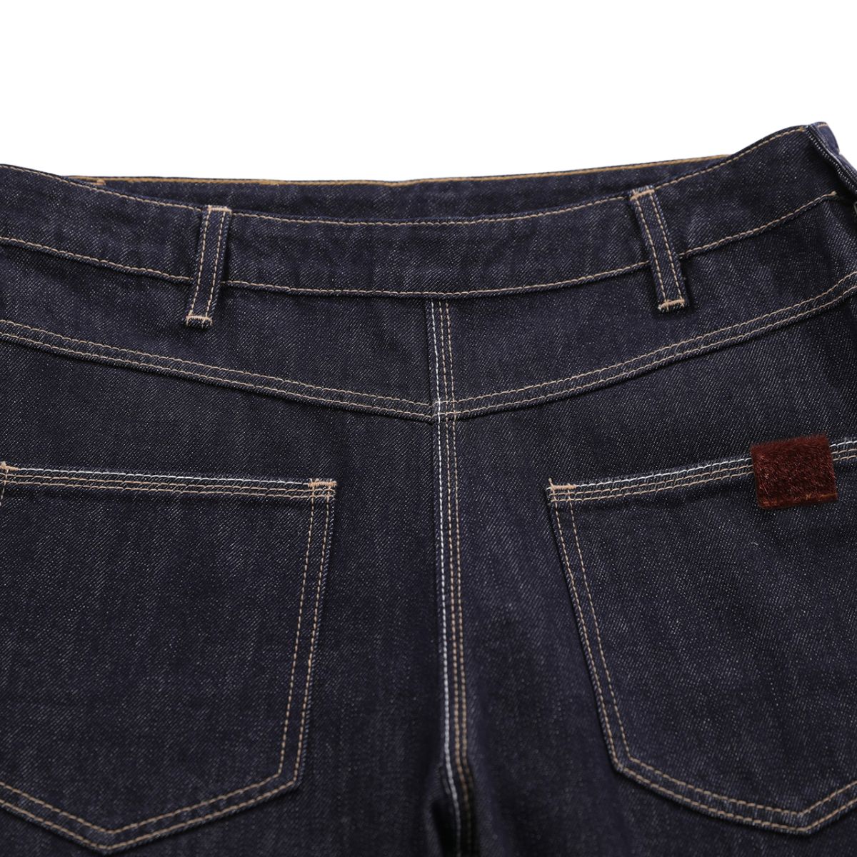 Vintage Washed Asymmetric Side Split Barrel Leg Jeans