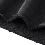 Raw Edge Boxy Washed Cotton Hoodie