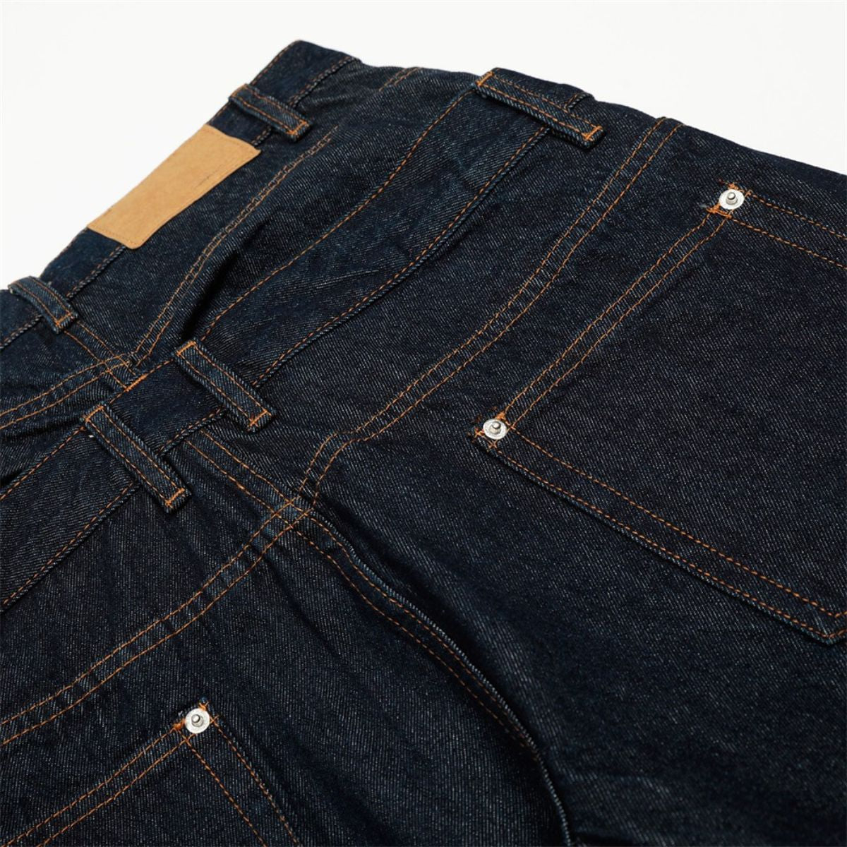 Men's Two-Tone Denim Pants Loose Fashion Street Unique Design