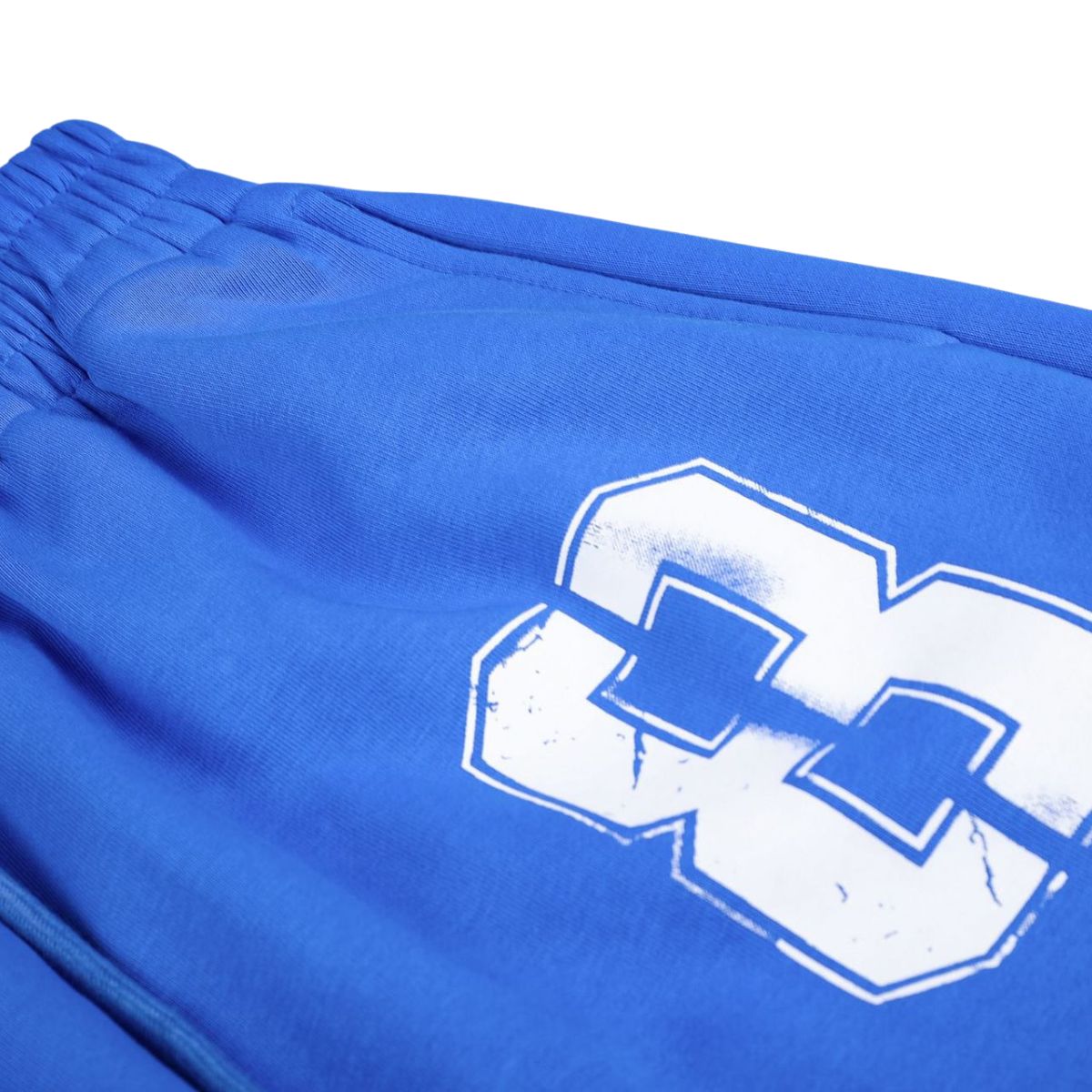 Vintage Letter Print Relaxed Bermuda Sweat Shorts