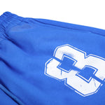 Vintage Letter Print Relaxed Bermuda Sweat Shorts