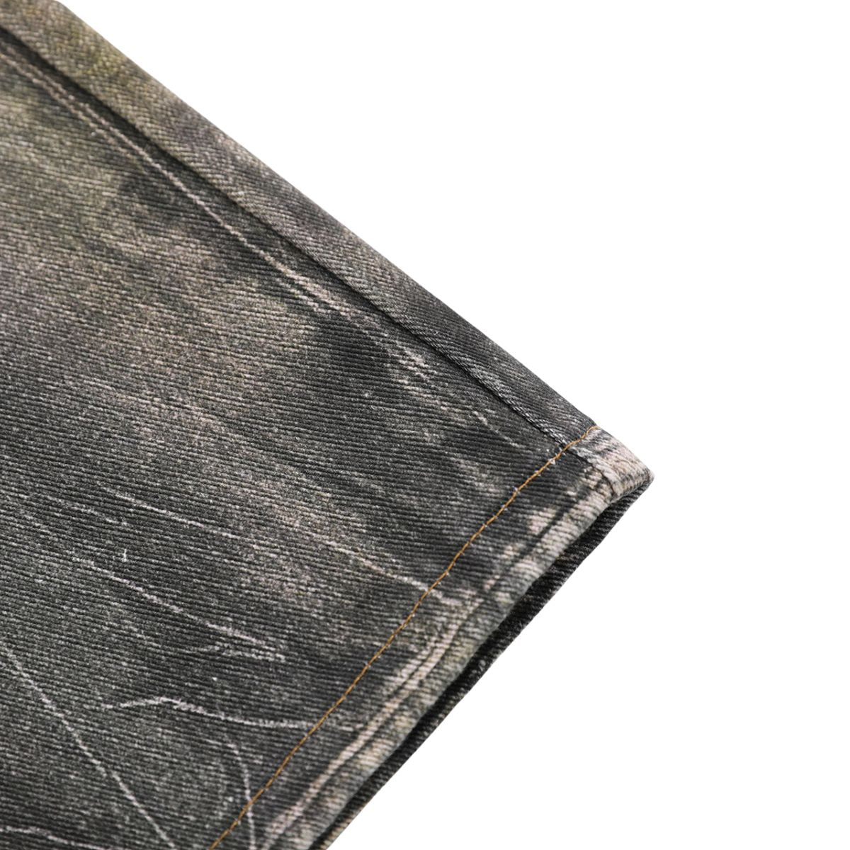 Vintage Washed Chain Graphic Straight Leg Jeans