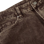 Retro Washed Corduroy Baggy Straight-Leg Pants