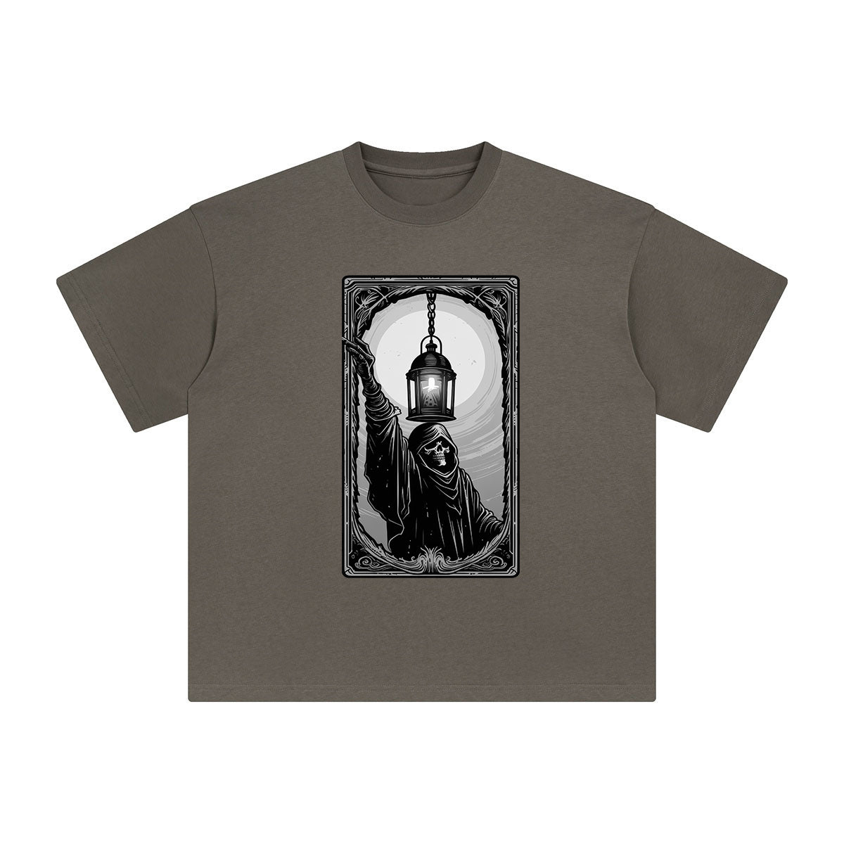 Mystery Skeleton Tarot Card Graphic Tee-INNBLAC Fashion Apparel