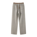 Quiet‑Luxury Old‑Money Heather Contrast Trousers