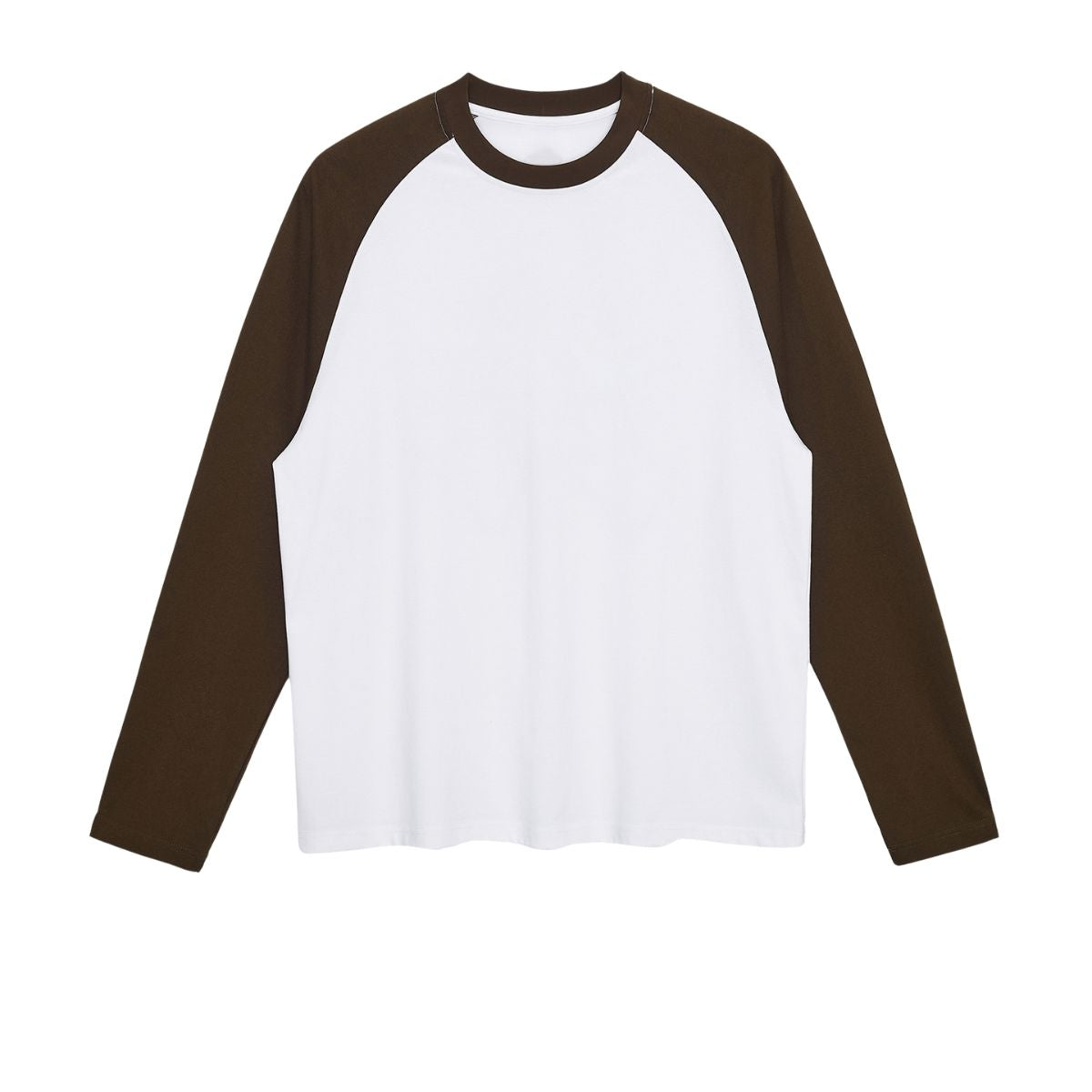Relaxed Contrasting Colors Raglan Long Sleeve Top 270gsm