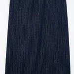Indigo Spaghetti Straps Denim Maxi Dress
