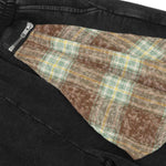 Distressed Vintage Patch Baggy Curved Denim Pants
