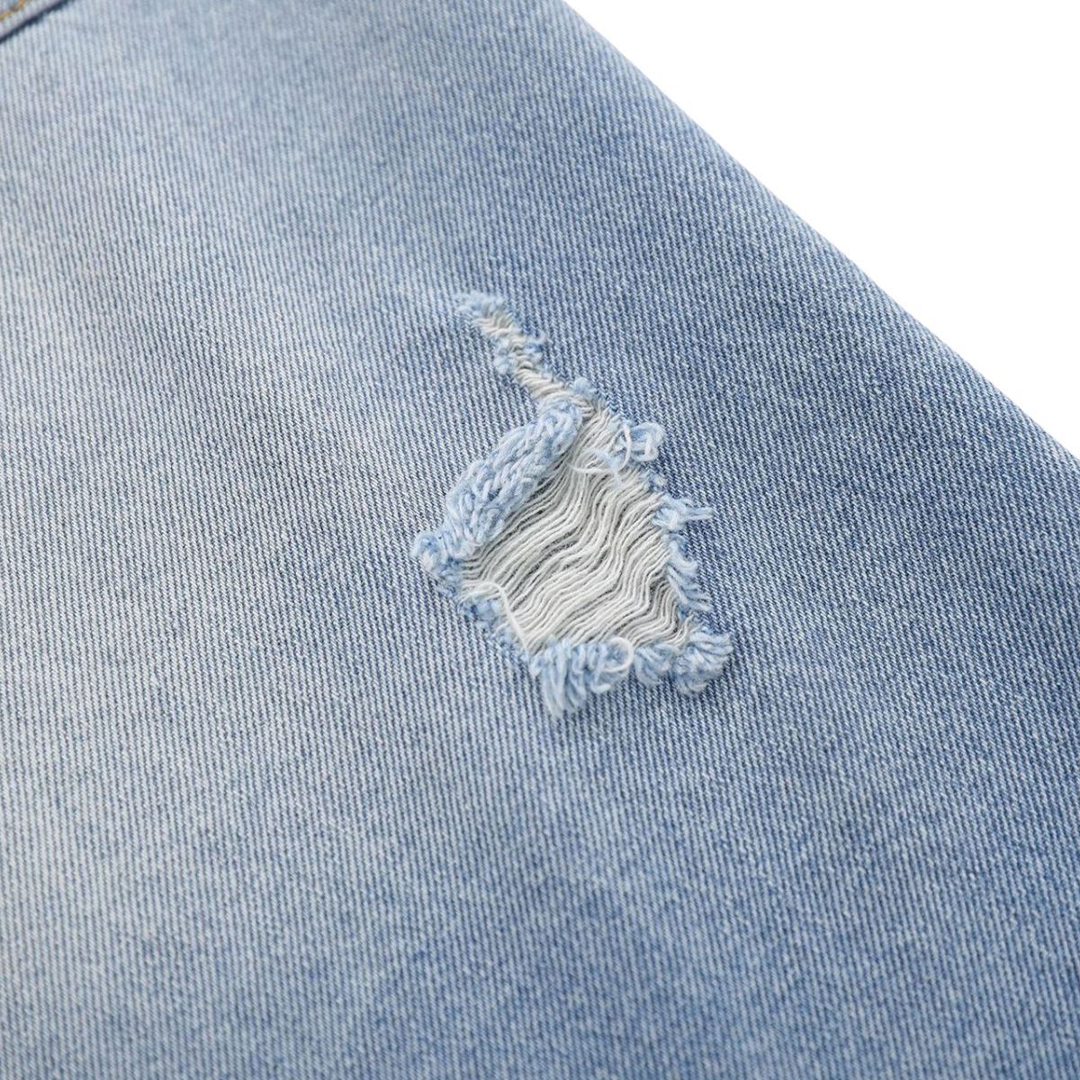 Vintage Distressed Baggy Denim Bermuda Shorts