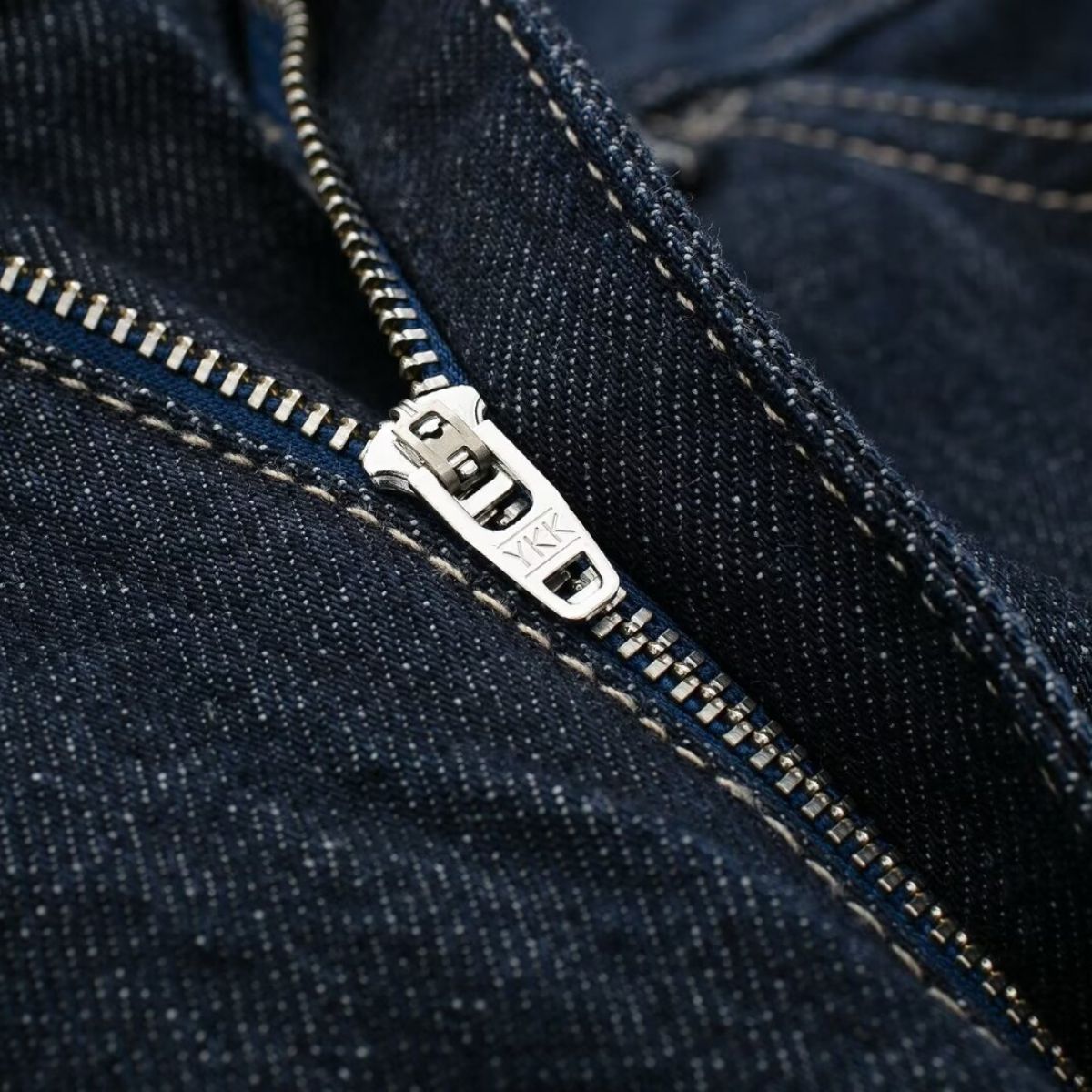 Indigo Cuffable Hem Baggy Jeans