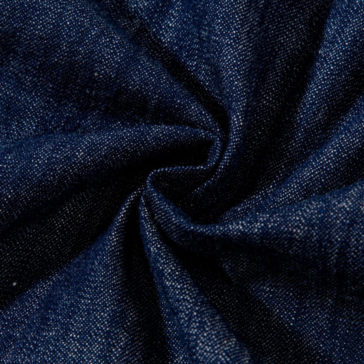 Denim Sleeveless Button-Front Pleated Dress