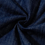 Denim Sleeveless Button-Front Pleated Dress