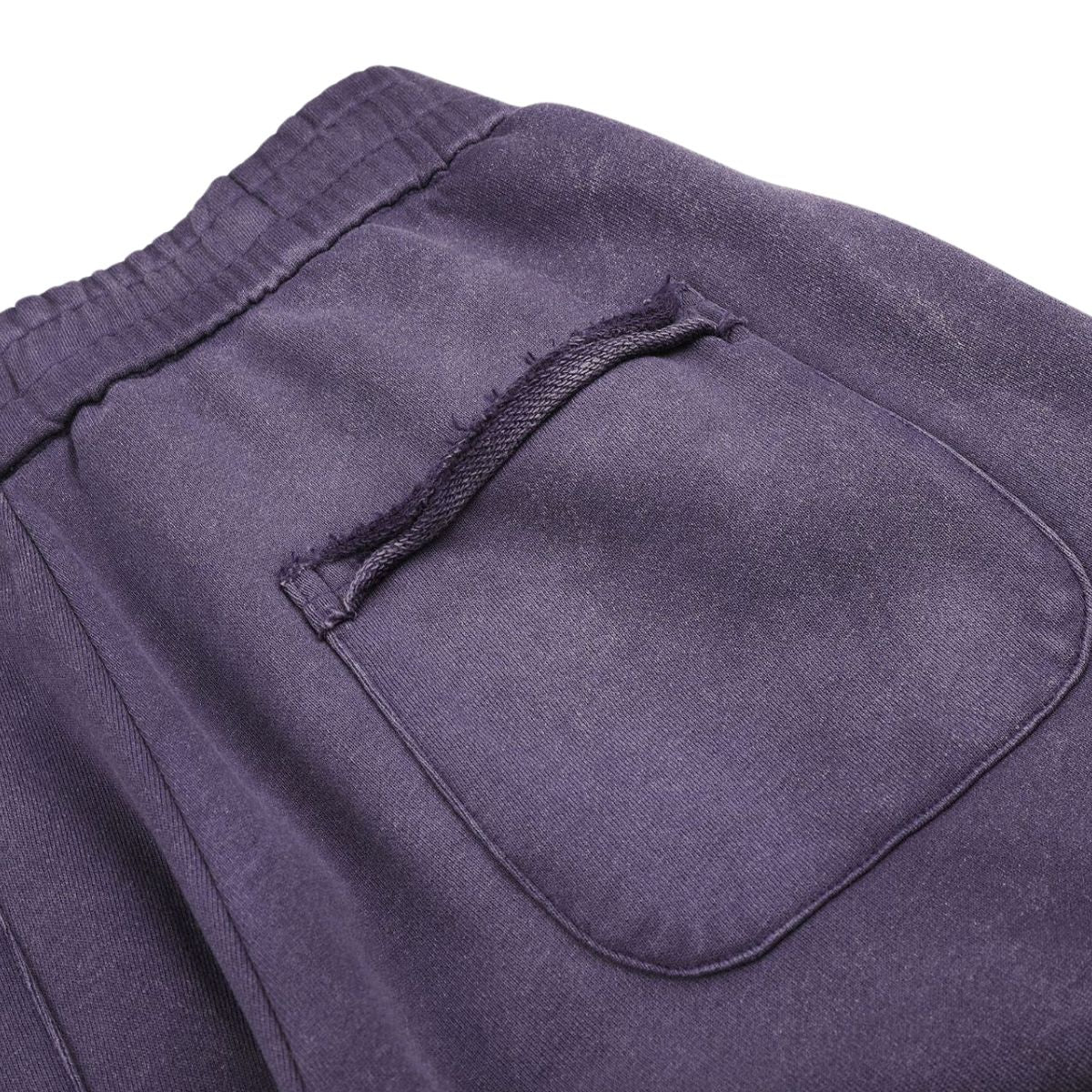Vintage Washed Distressed Gradient‑Purple Relaxed Wide‑Leg Trousers