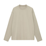 Solid Long-Sleeve Cotton T-Shirt 270gsm