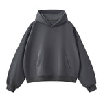 Solid Color Heavyweight Boxy Fit Hoodie