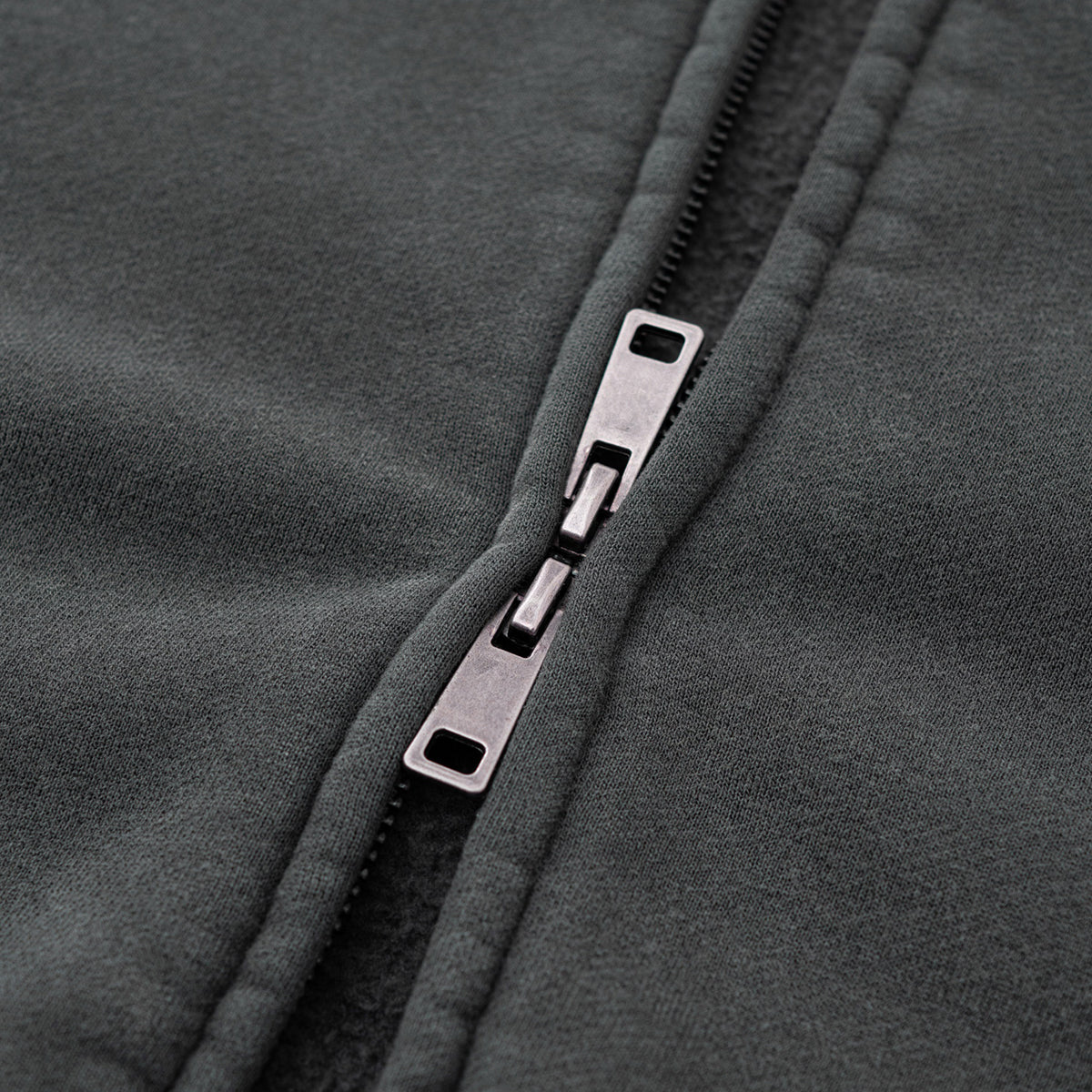 Double Slider Fleece Deconstructed Hoodie