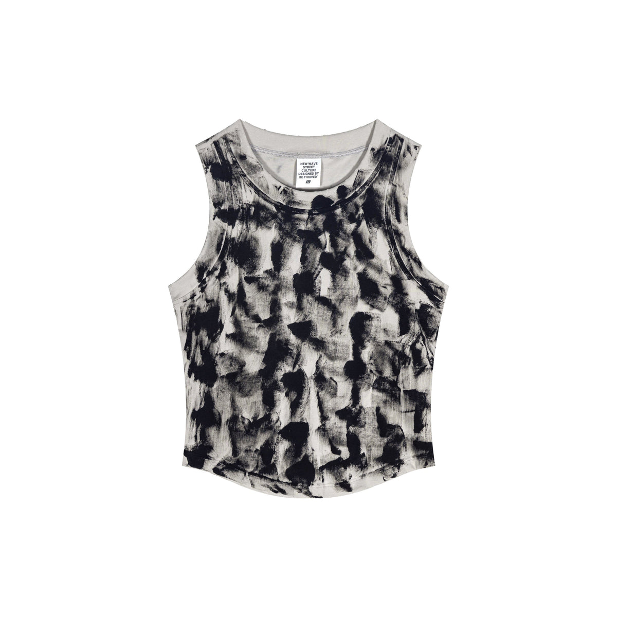 Washed Distressed Crop Tank-INNBLAC Fashion Apparel