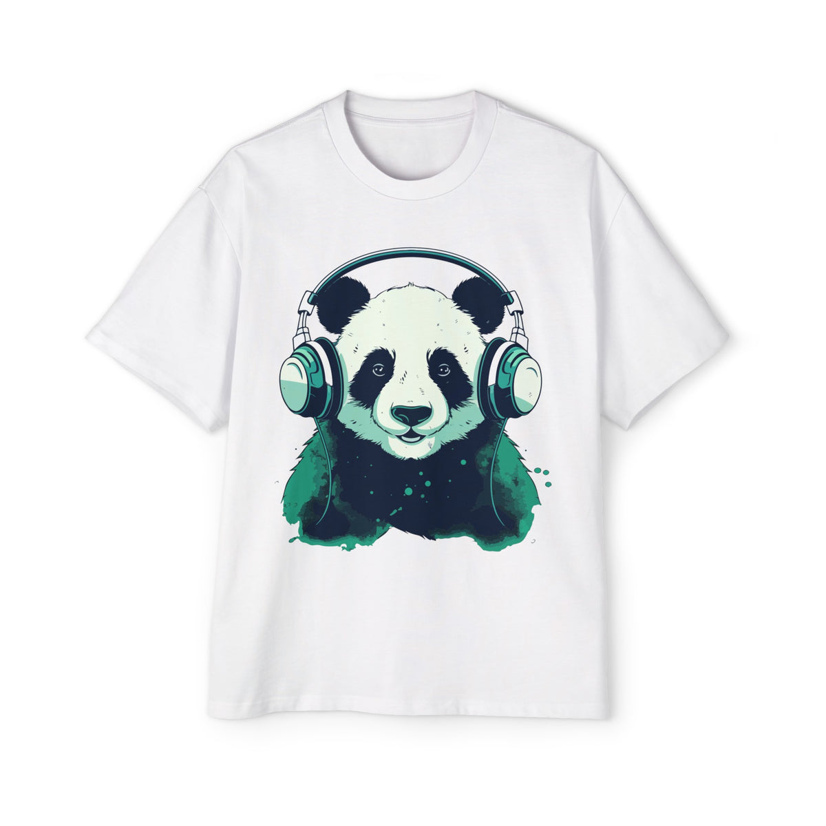 Panda Music Lover Graphic Tee-INNBLAC Fashion Apparel