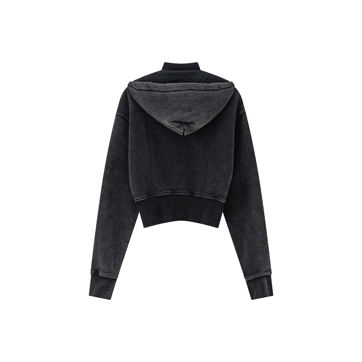 Detachable Hood Double Slider Fleece Hoodie