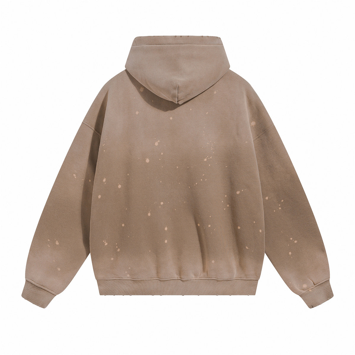Destroyed Oversized Acid Wash Bleach Splatter Hoodie