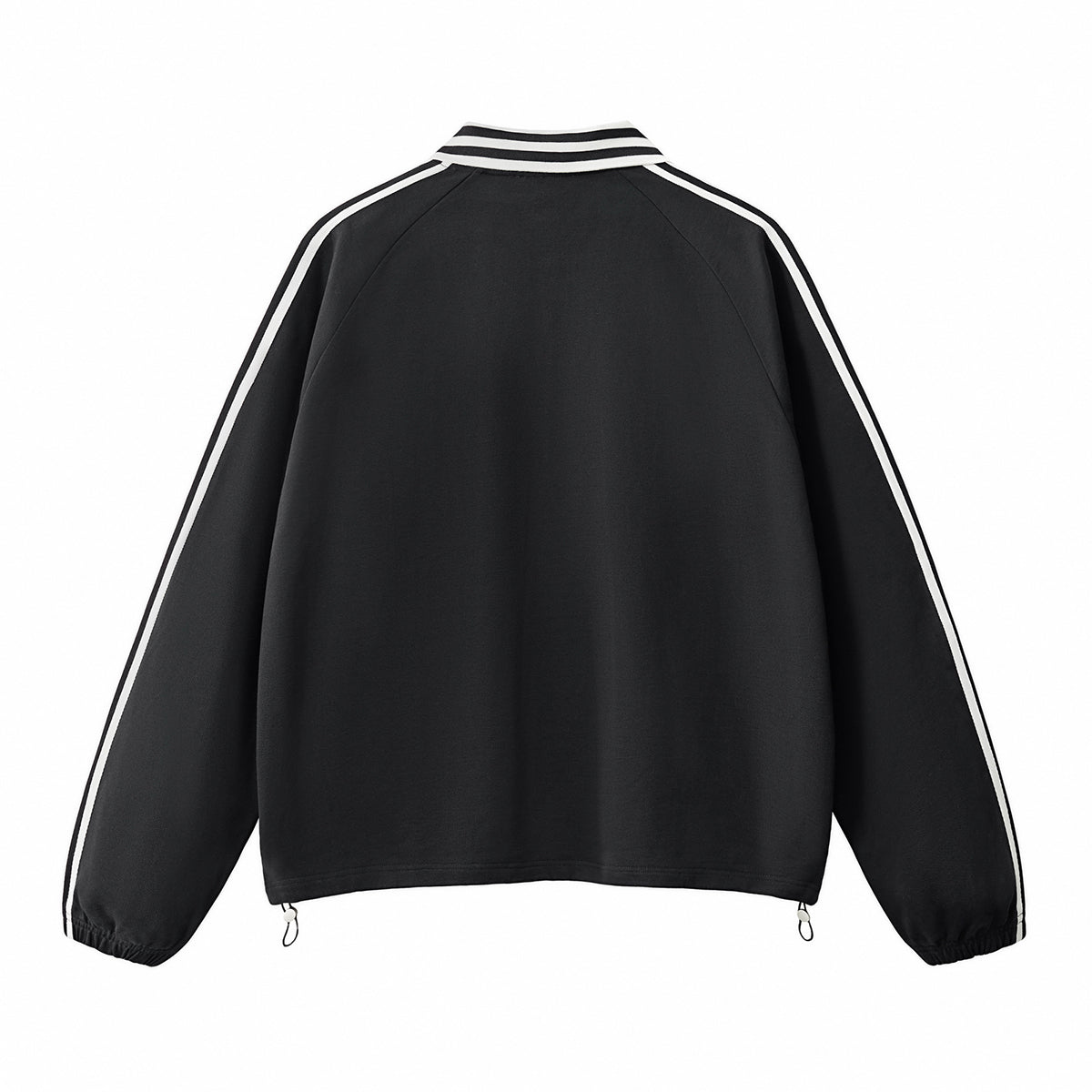 Retro Striped Collar Pullover Sweatshirt