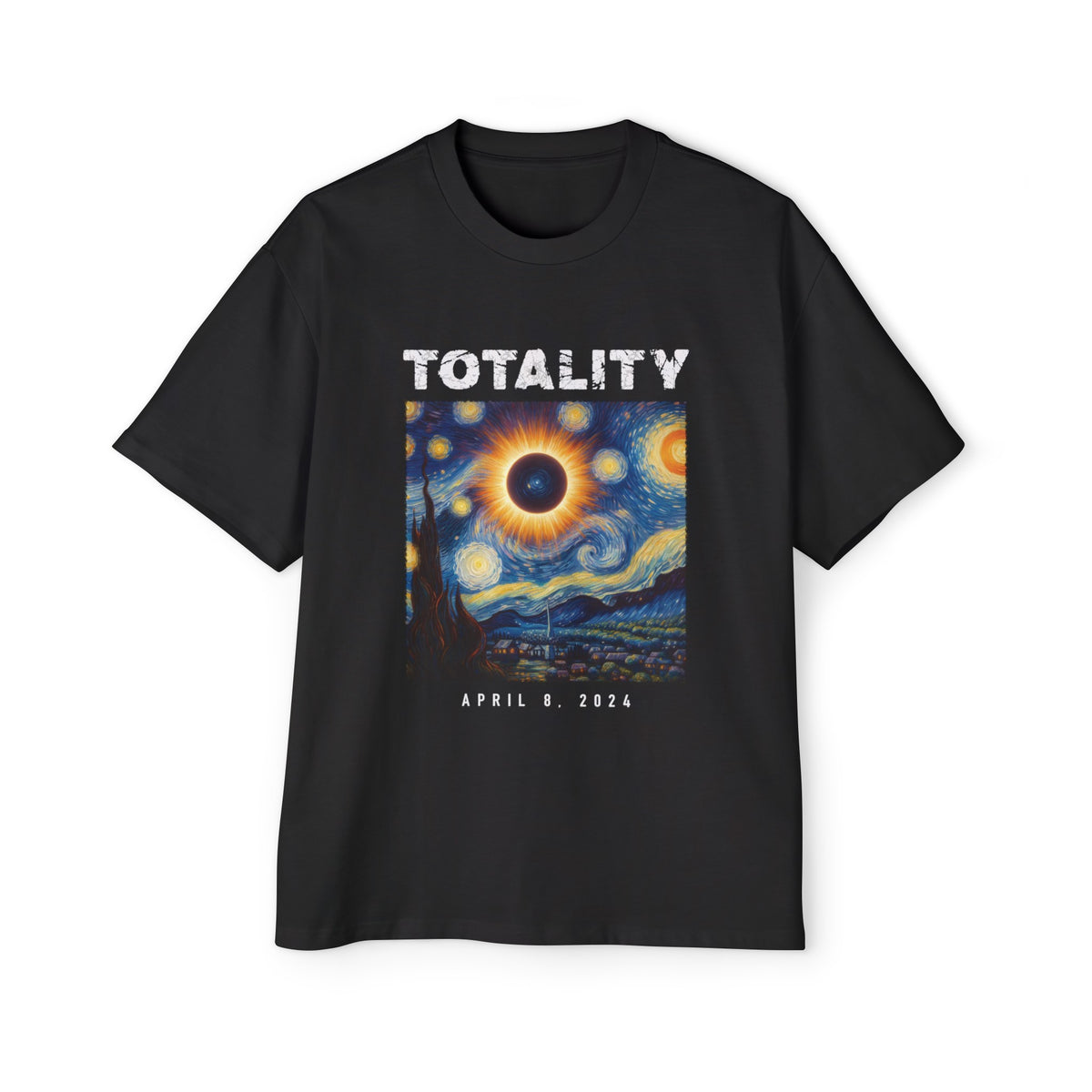 Total Solar Eclipse Texas Retro Graphic Tee-INNBLAC Fashion Apparel