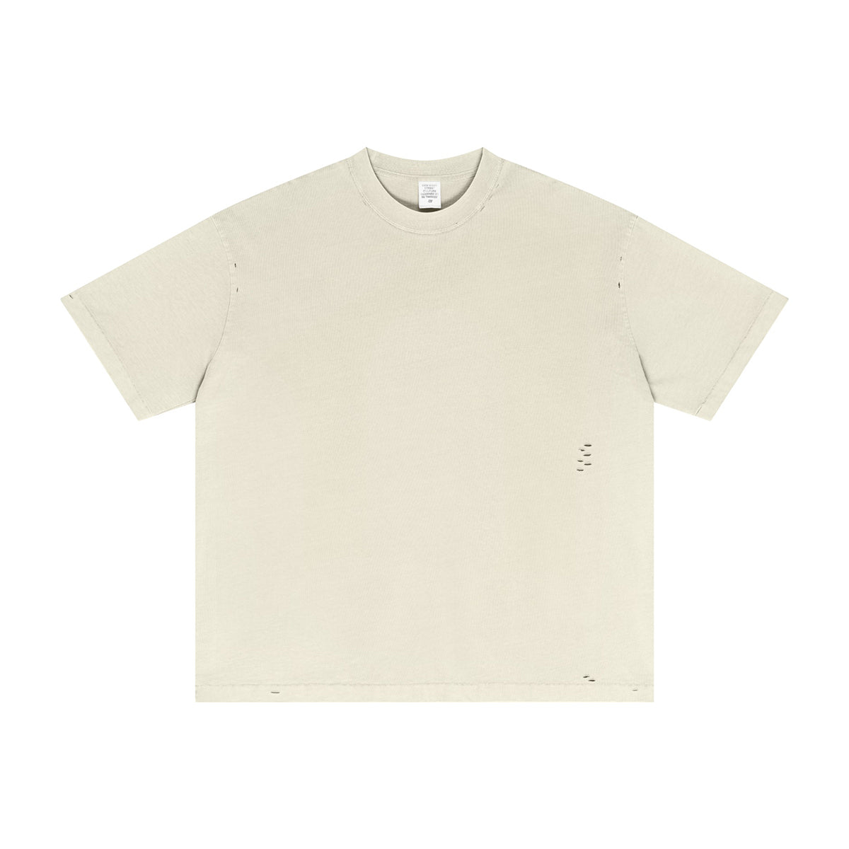 Vintage Wash Reverse Destructive T Shirt 8.25oz-INNBLAC Fashion Apparel