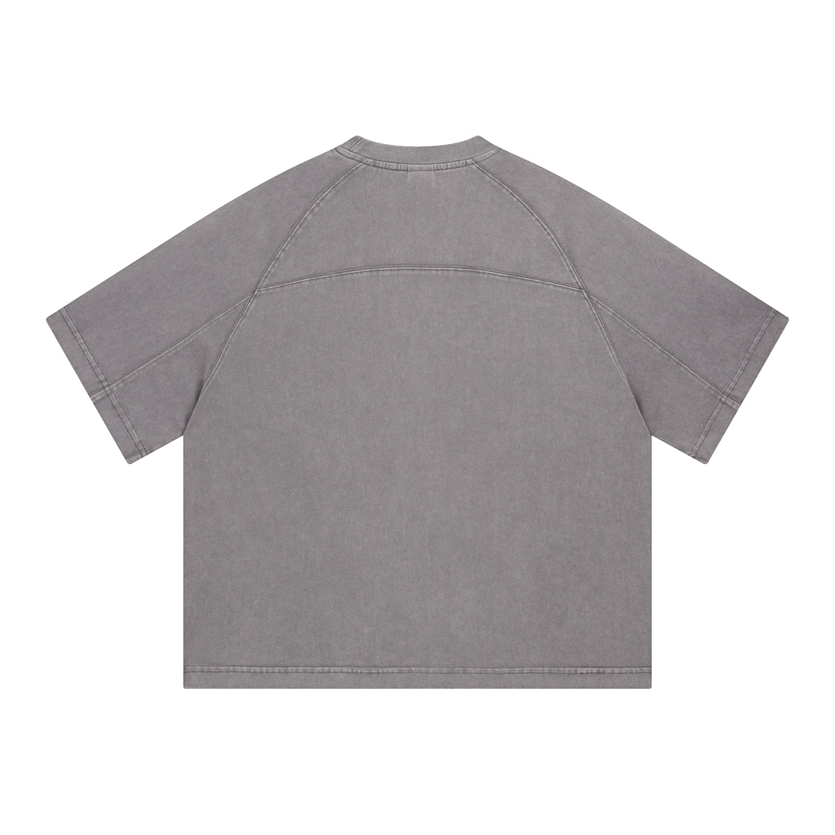 Camiseta vintage de algodón con patchwork lavado de 8.55 oz