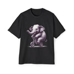 Elephant Riding Bicycle Graphic Tee-INNBLAC Fashion Apparel