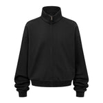 Oversized Zip High Neck Sweatshirt