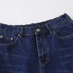 Star Patchwork Denim Bermuda Shorts