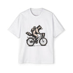 Racoon Ride Bicycle Graphic Tee-INNBLAC Fashion Apparel