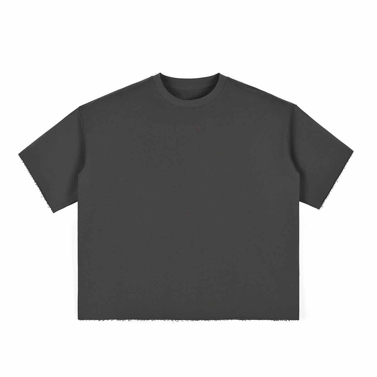 Heavyweight Raw edge Boxy T-Shirt 280gsm