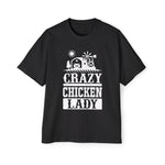 Crazy Chicken Lady Graphic Tee-INNBLAC Fashion Apparel