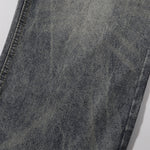 Decorative Rope Dark Wash Vintage Wide Leg Jeans