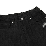 Camo Patchwork Denim Ripped Bermuda Shorts